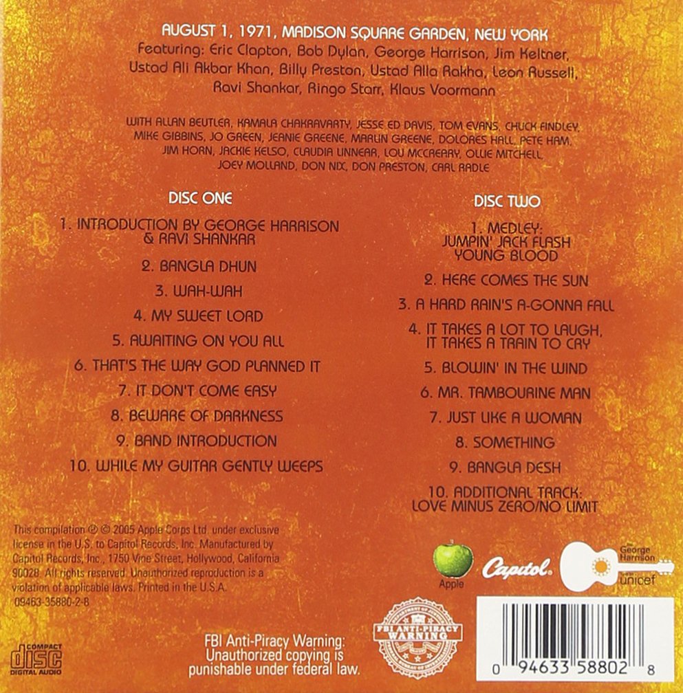 Concert for Bangladesh 2CD