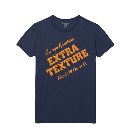 Extra Texture Flocking Navy Tee - George Harrison Shop