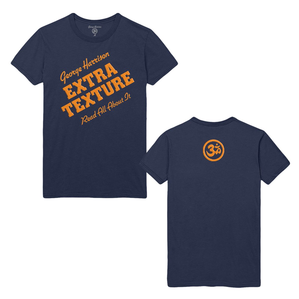 Extra Texture Flocking Navy Tee - George Harrison Shop