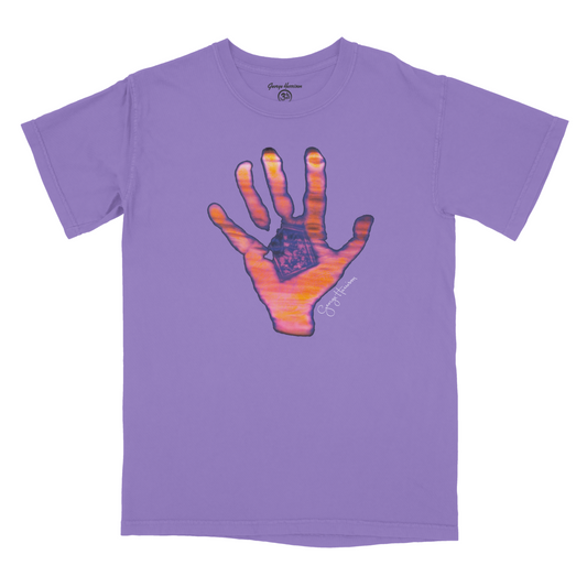 Living In The Material World Violet Hand T-Shirt