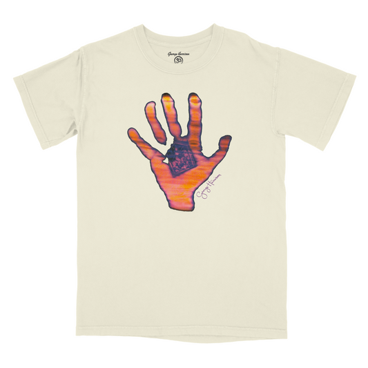 Living In The Material World Ivory Hand T-Shirt