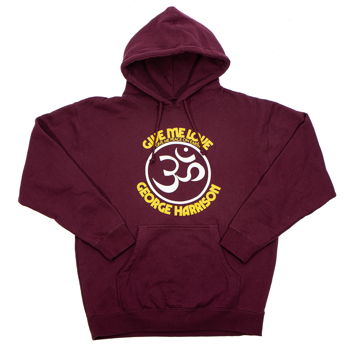 Give Me Love Maroon Hoodie – George Harrison | Official Merchandise