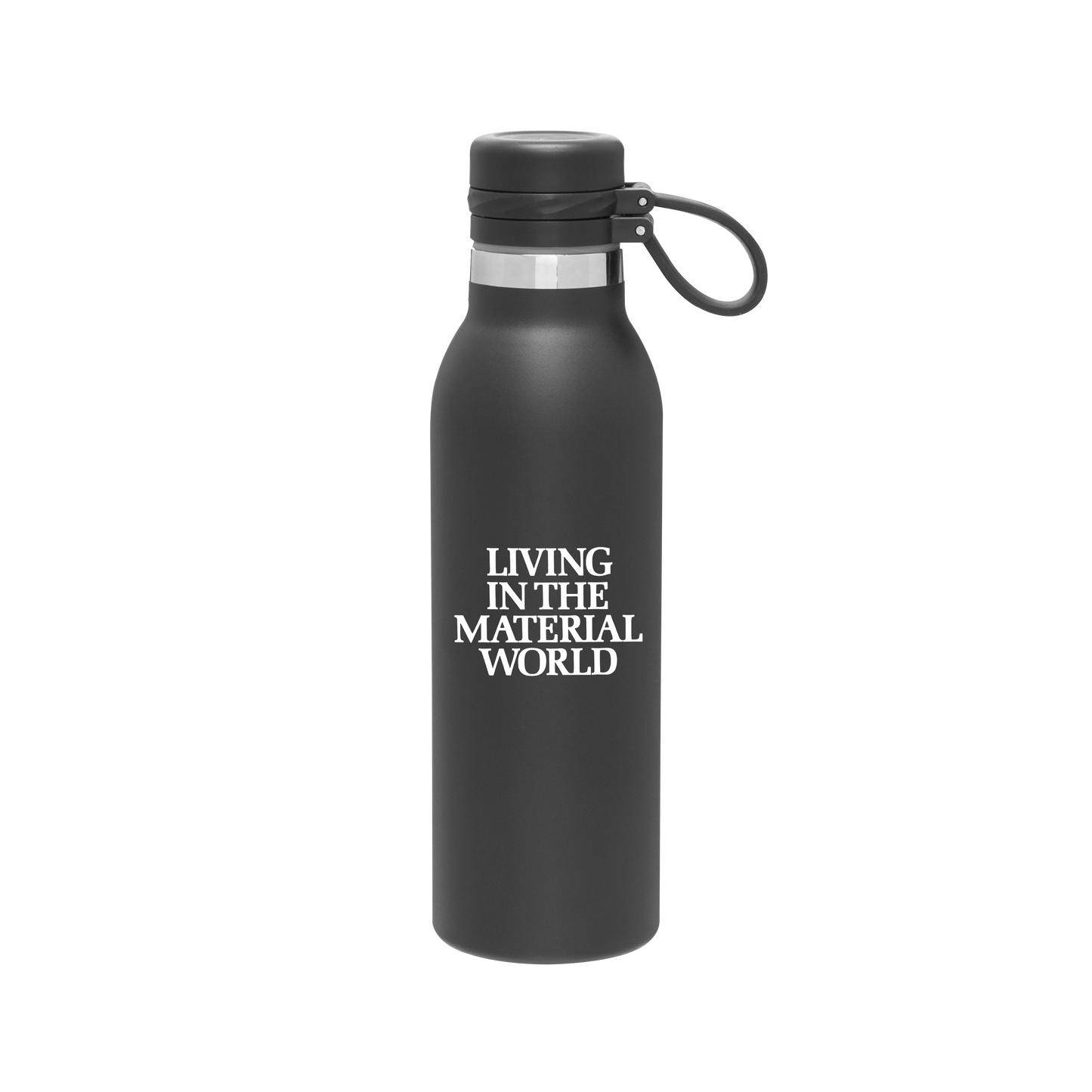 Living In The Material World Water Bottle